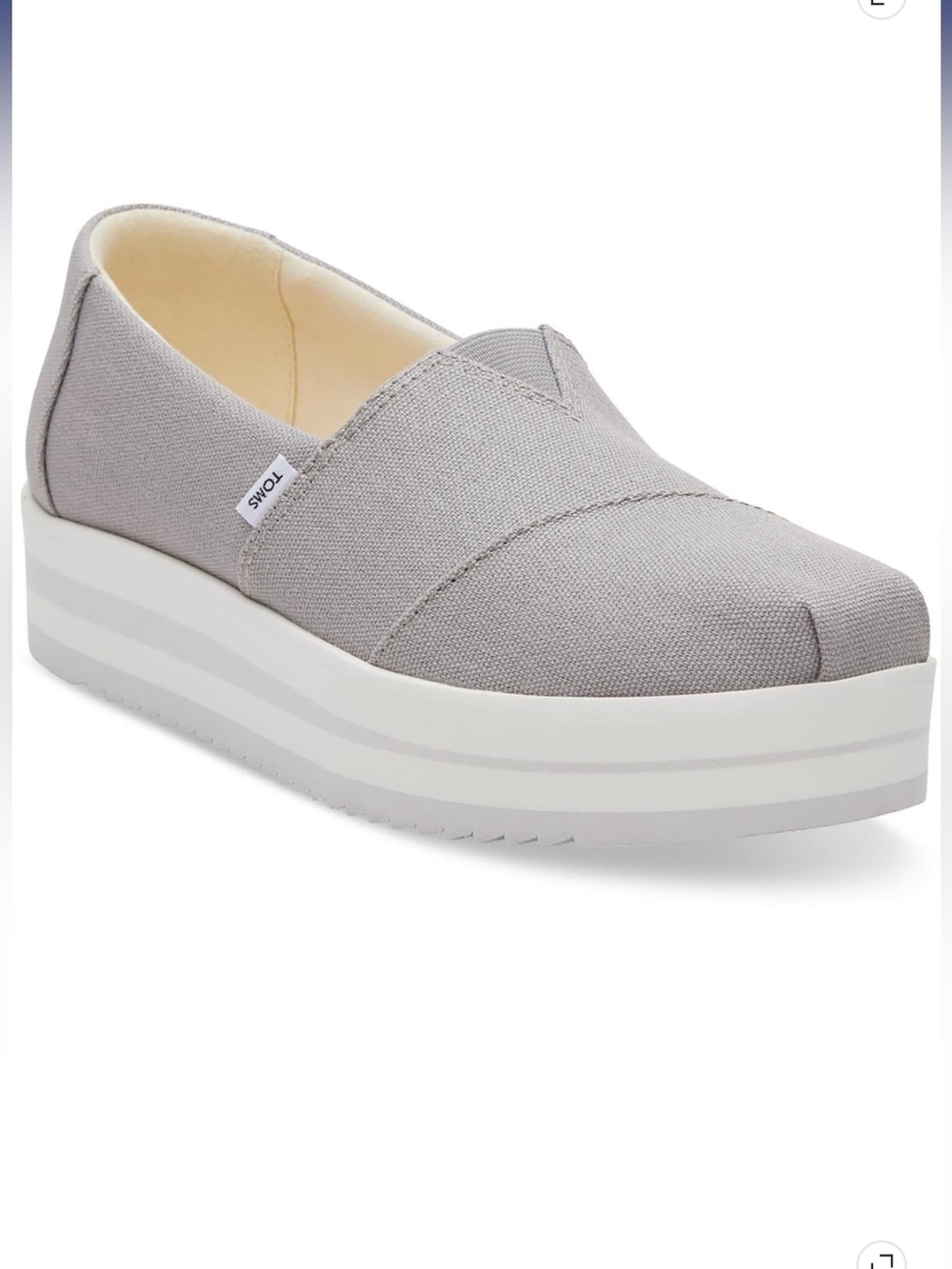 TOMS Women's Alpargata Midform Loafer Flatform Sneakers NWT